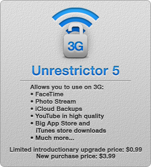 68508 3G Unrestrictor se hace compatible con iOS 5