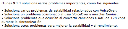 Captura de pantalla 2010 04 28 a las 08.34.16 Actualización 9.1.1 de iTunes disponible
