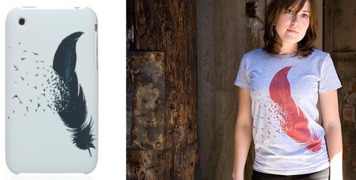 Griffin Technology Griffin Technology Birds of a Feather Design by Ross Zietz The Griffin + Threadless: camisetas y fundas a juego para el iPhone
