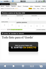 IMG 0326 160x240 Seguir el sorteo de la Lotería de Navidad desde el iPhone