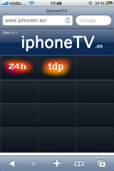  iphoneTV: Webapp para ver algunos canales de TV en el iPhone