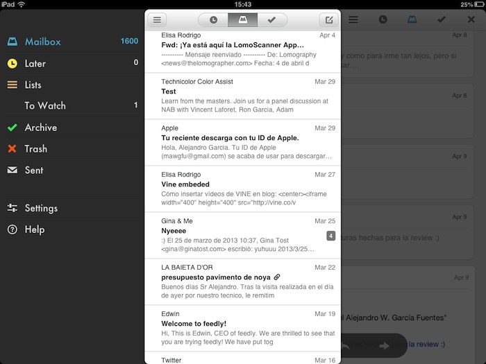 Mailbox iPad 2