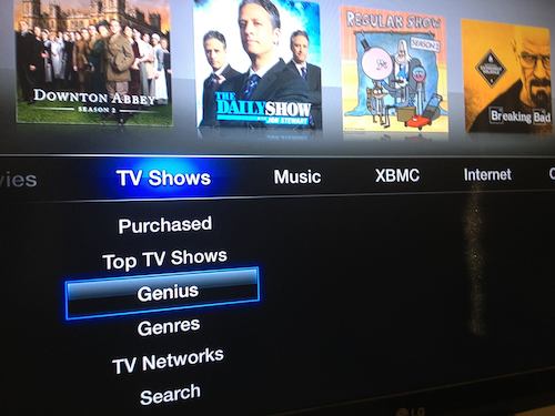 Aparecen recomendaciones Genius en el Apple TV