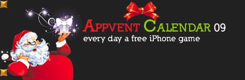 appvent calendar 2009 | every day a free iPhone game appvent calendar 2009 every day a free iPhone game Otra iniciativa de descargas gratuitas en Navidad