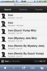 grooveshark3 160x240 Grooveshark lanza una versión HTML5 compatible con iOS