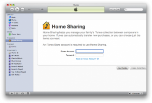 home sharing 1 300x203 Configurar iTunes para permitir Home Sharing