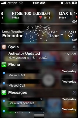 iPhone 5 4 noticias 0241 Recibe notificaciones de actualizaciones de Cydia con CydiaBulletin