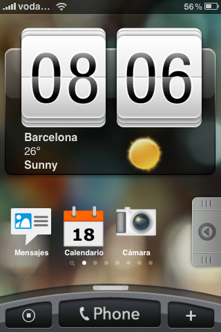 Tema HTC Hero para Iphone