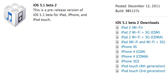 ios51beta2 ios51beta2 Apple ha lanzado iOS 5.1 Beta 2 para desarrolladores