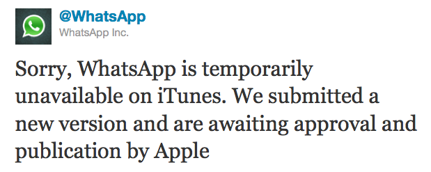 whatsapptwitter WhatsApp desaparece de la App Store por un fallo de seguridad en la aplicación