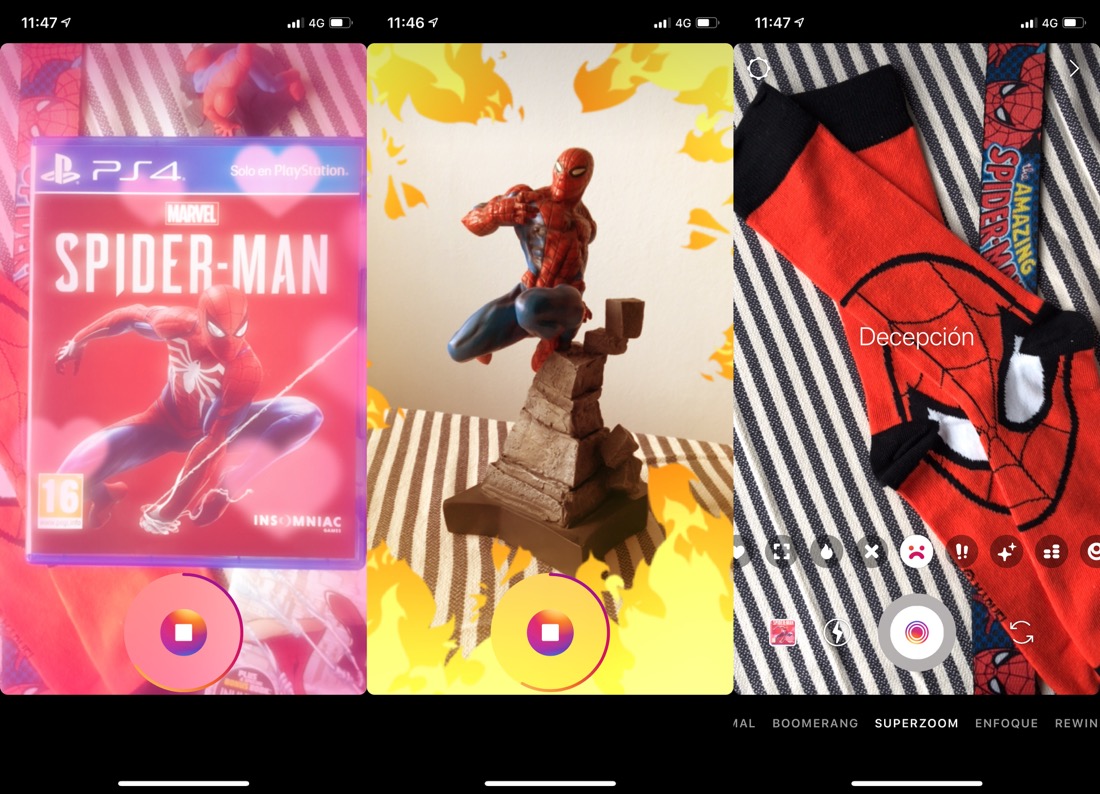 Nuevos efectos Superzoom en Instagram Stories